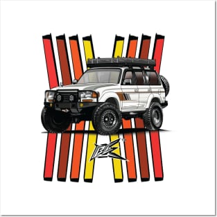 toyota landcruiser lc80 Posters and Art